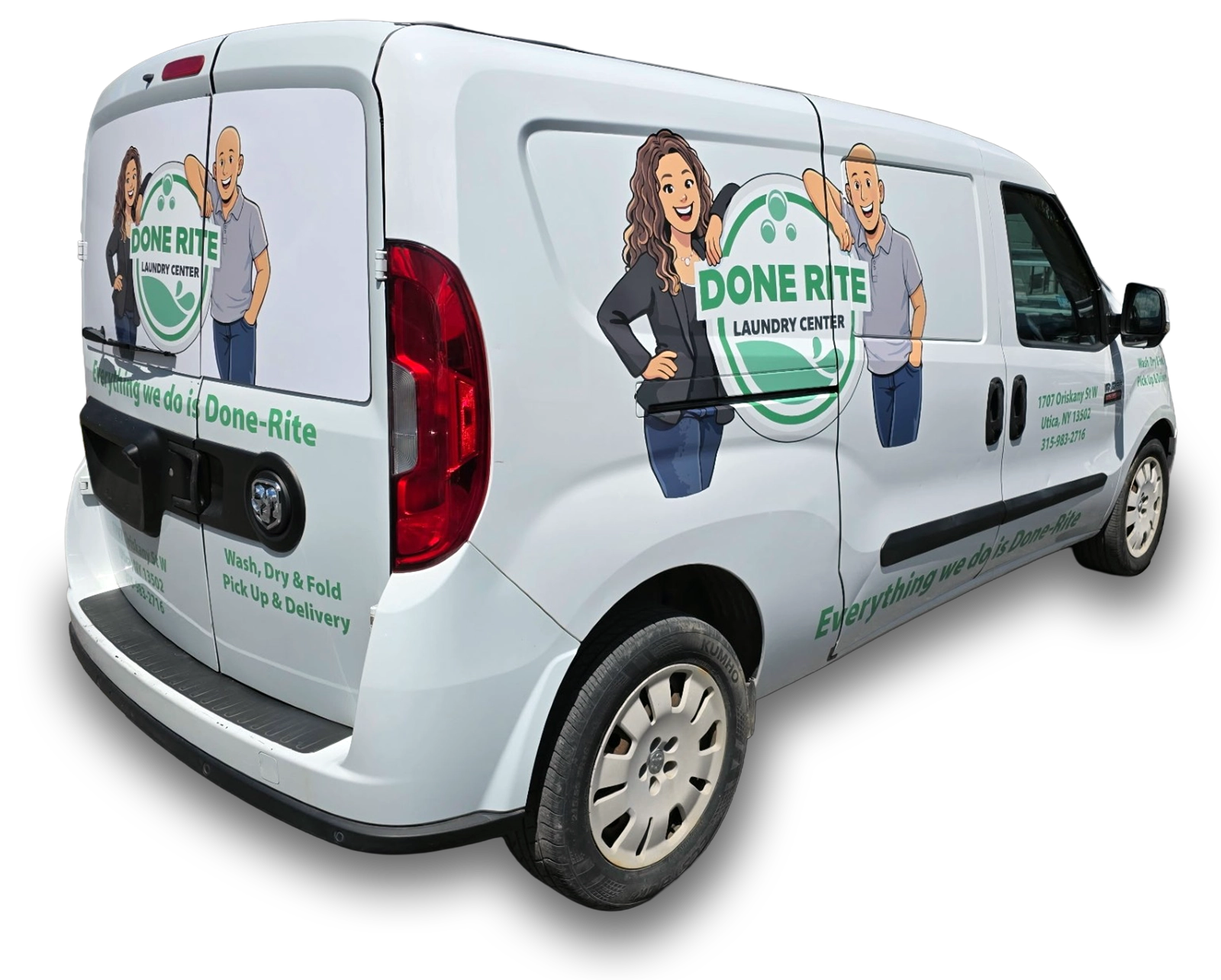Done Rite Laundry Center Delivery Van