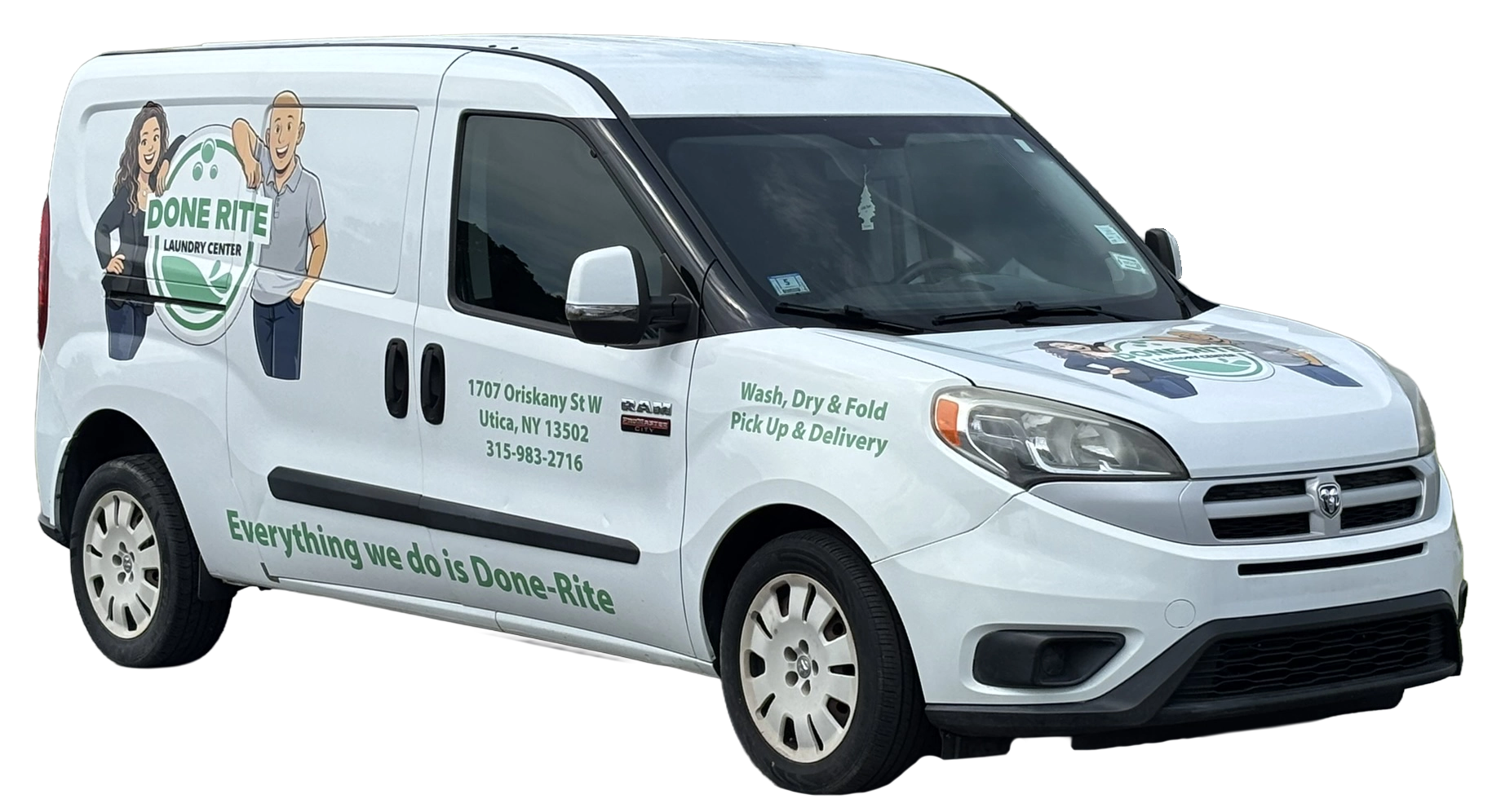 Done Rite Laundry Center Delivery Van